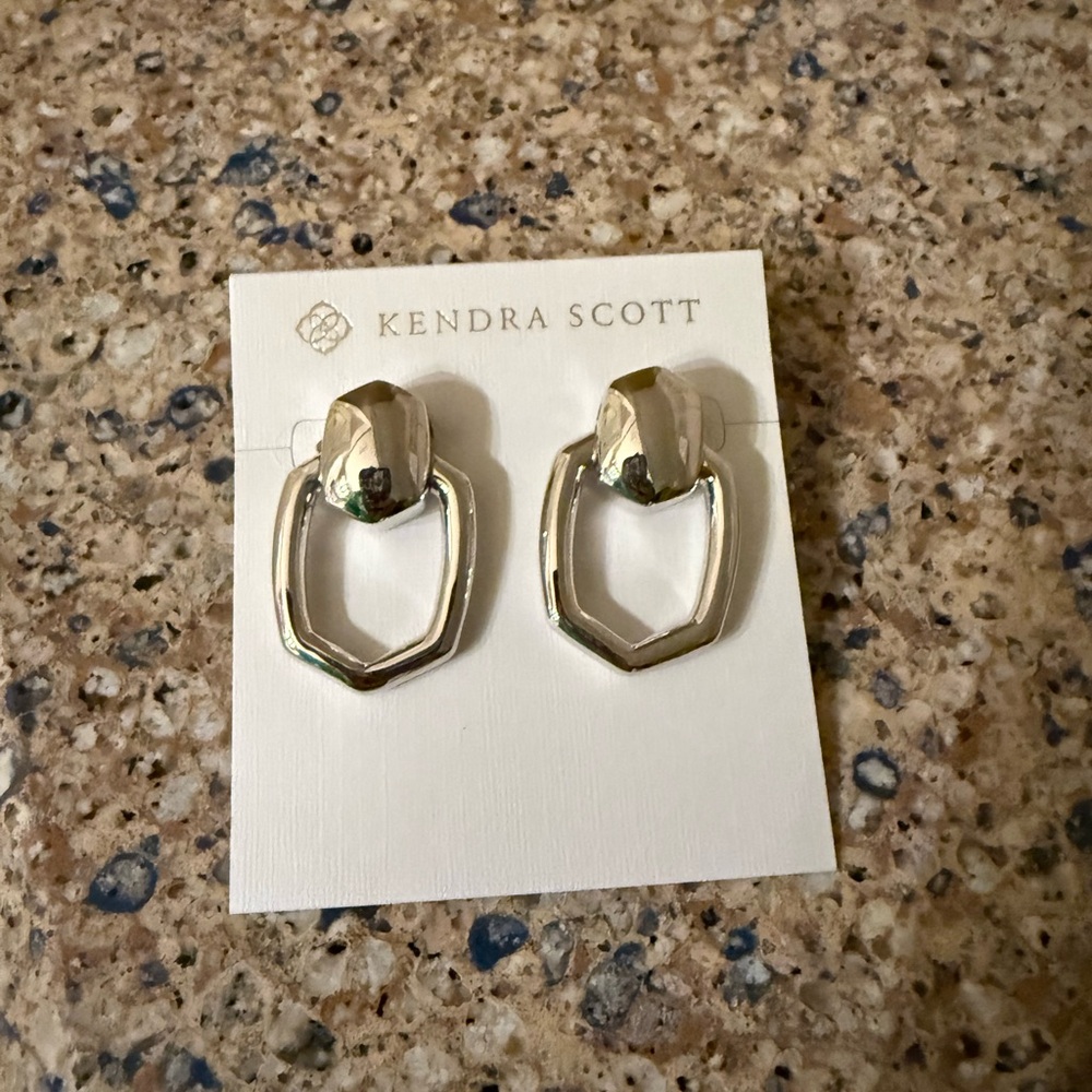 Kendra Scott Kaia Silver Open Frame Earrings